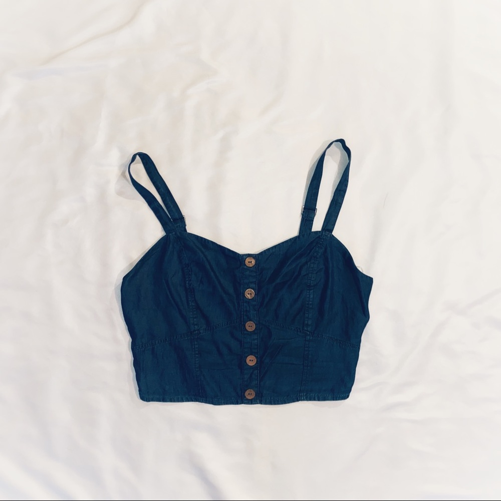 Denim Crop Tank